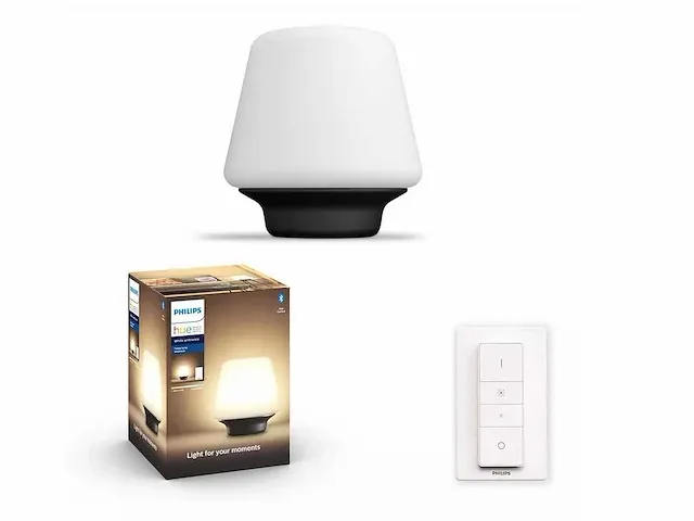 Philips hue wellness - white ambiance tafellamp - afbeelding 1 van  2