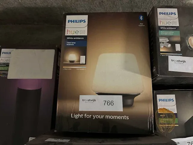 Philips hue wellness - white ambiance tafellamp - afbeelding 2 van  2