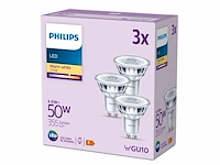 Philips led spot 50 w gu10 warmwit licht 3 stuks - afbeelding 3 van  5