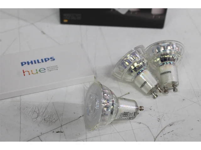 Philips led spot 50 w gu10 warmwit licht 3 stuks - afbeelding 4 van  5