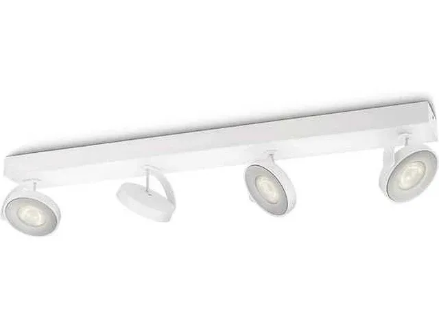 Philips myliving clockwork - 4lichts - wit plafondlamp - afbeelding 1 van  3