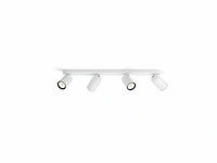 Philips myliving pongee opbouwspot 4 lichtpunten wit - afbeelding 1 van  4