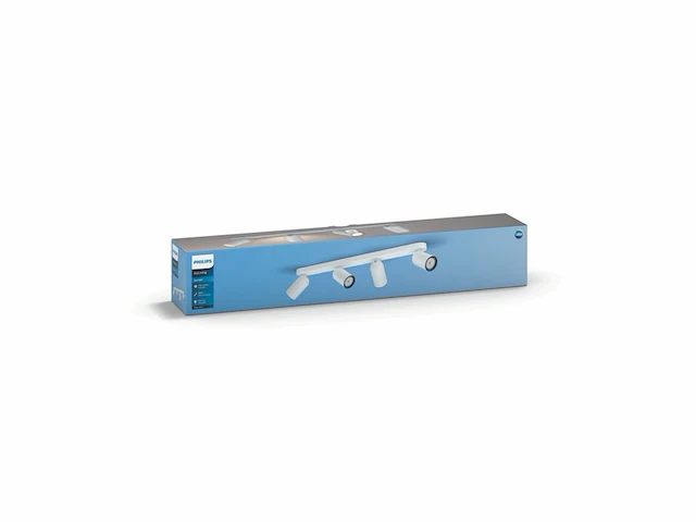 Philips myliving pongee opbouwspot 4 lichtpunten wit - afbeelding 2 van  4