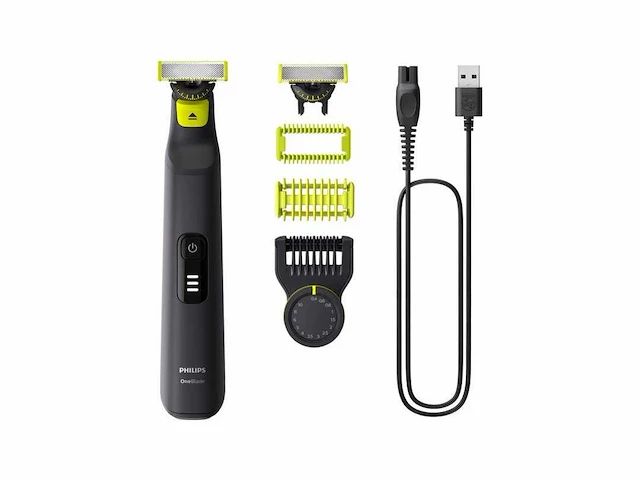 Philips oneblade pro 360 face + body - zwart - trimmer, scheerapparaat en styler in 1 - qp6542/15 - afbeelding 1 van  2