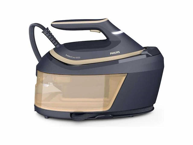 Philips perfect care 6000 series psg6066/20 - stoomgenerator - 1.8l watertank - goud / blauw - afbeelding 1 van  2