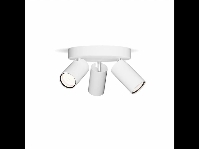 Philips plafondspot idris 3 lichts rond badkamer wit - afbeelding 1 van  2