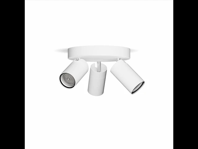 Philips plafondspot idris 3 lichts rond badkamer wit - afbeelding 2 van  2