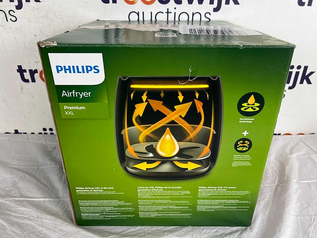 Philips premium series airfryer xxl - hd9650/90 - 7.3l - tot 6 personen - afbeelding 2 van  2