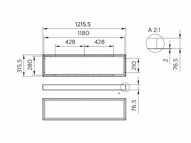 Philips rci32z smb w30l120 led paneel bevestigingsset (10x) - afbeelding 2 van  4