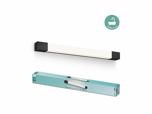 Philips rover spiegelverlichting spatwaterdicht ip44 10w warmwit licht zwart - afbeelding 3 van  6