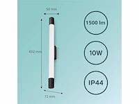 Philips rover spiegelverlichting spatwaterdicht ip44 10w zwart - afbeelding 2 van  5