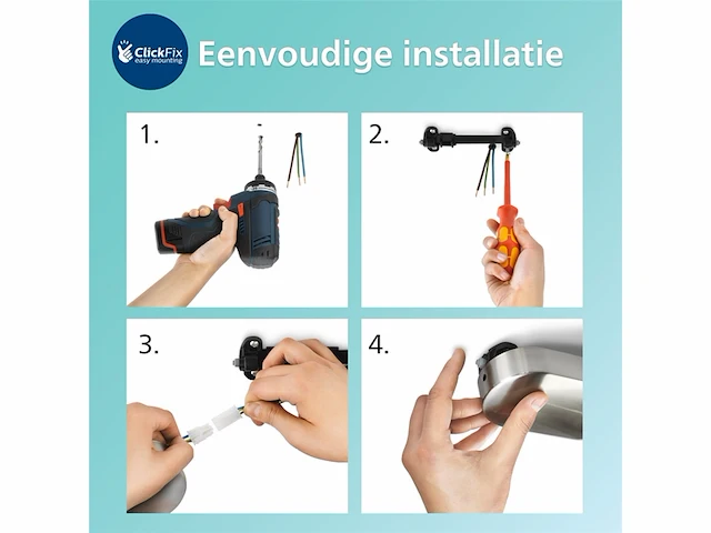Philips rover spiegelverlichting spatwaterdicht ip44 10w zwart - afbeelding 5 van  5