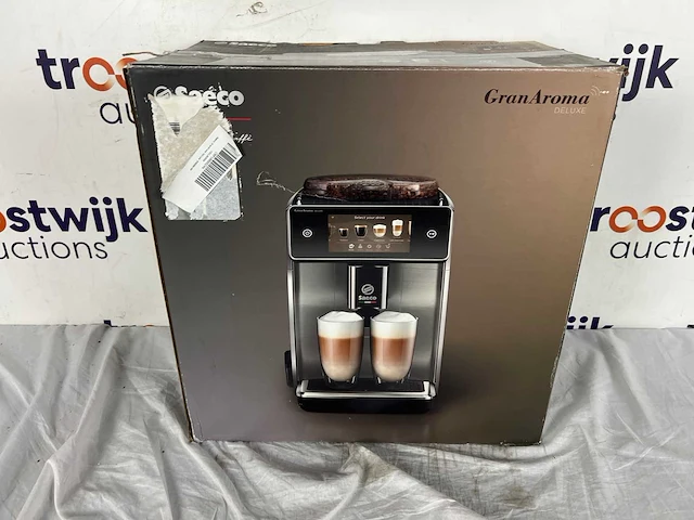 Philips saeco granaroma deluxe sm6680/00 - espressomachine - 18 soorten warme drankjes - zwart / rvs - + aquaclean filter - afbeelding 2 van  2