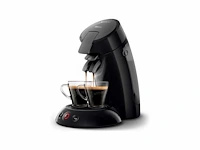 Philips senseo original koffiepadmachine hd6553/67 - keuze uit 1 of 2 kopjes - automatische uitschakeling - duurzame materialen - zwart - afbeelding 1 van  2