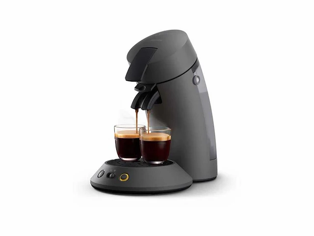Philips senseo original plus koffiepadmachine csa210/50 - keuze uit 1 of 2 kopjes - instelbare intensiteit - automatische uitschakeling - kasjmiergrijs - afbeelding 1 van  2