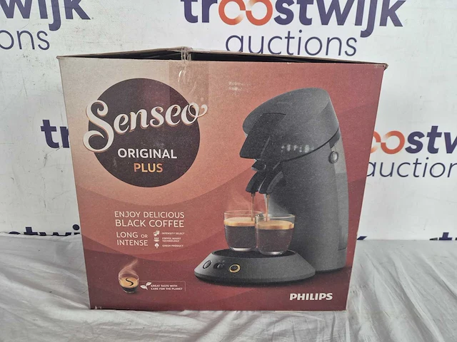 Philips senseo original plus koffiepadmachine csa210/50 - keuze uit 1 of 2 kopjes - instelbare intensiteit - automatische uitschakeling - kasjmiergrijs - afbeelding 2 van  2