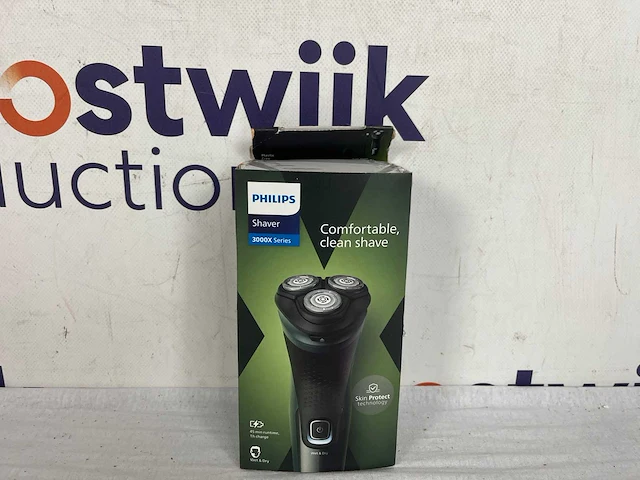Philips shaver 3000x series x3052/00 - elektrisch scheerapparaat – met trimmer – mannen - donkergroen - afbeelding 2 van  2