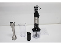 Philips staafmixer 3-in-1 hr2683/00 - incl hakmolen, maatbeker en garde/klopper - 1200 watt - regelbare snelheid - rvs - zwart - afbeelding 4 van  4