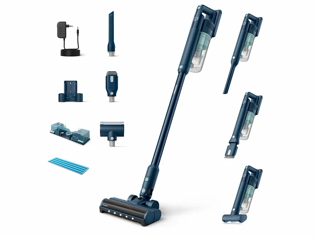 Philips steelstofzuiger met dweilfunctie xc5141/01 zuigmond met led verlichting alle vloertypen - afbeelding 1 van  6