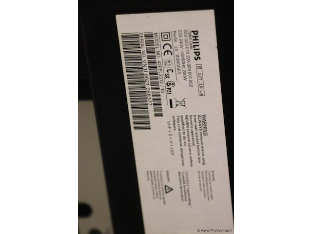 Philips tv model 42pfl3312/10 - afbeelding 2 van  2