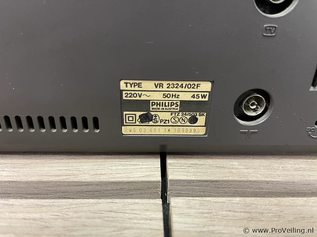 Philips video-cassette recorder type vr2324 - afbeelding 3 van  3