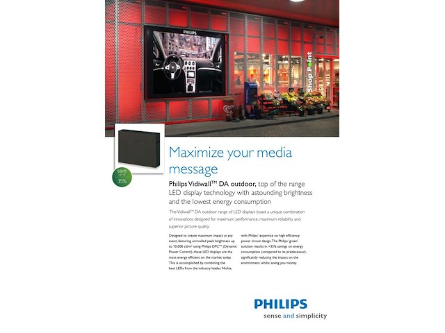 Philips vidiwall outdoor da 20-10000s (delta 20 5000s) – complete led videowall set - afbeelding 10 van  21