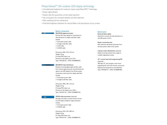 Philips vidiwall outdoor da 20-10000s (delta 20 5000s) – complete led videowall set - afbeelding 11 van  21