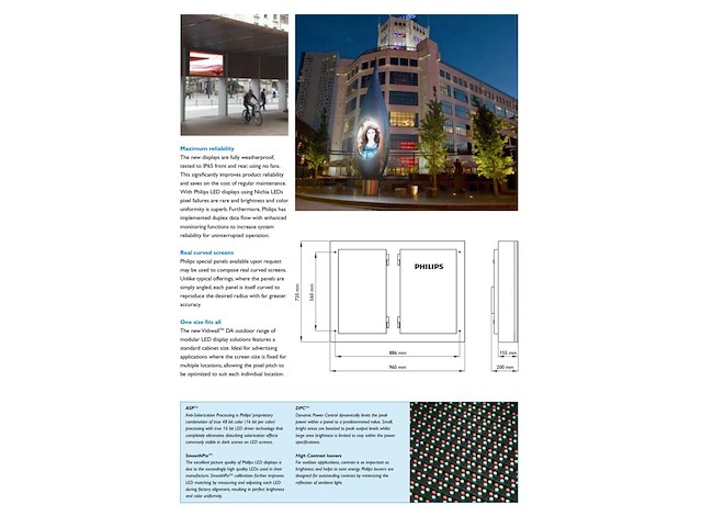 Philips vidiwall outdoor da 20-10000s (delta 20 5000s) – complete led videowall set - afbeelding 13 van  21