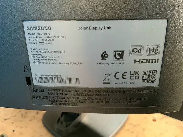 Philips/samsung 243v monitor (6x) - afbeelding 4 van  5