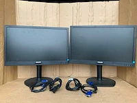 Phillips 22 inch 221s6l monitor monitor (2x) - afbeelding 1 van  2