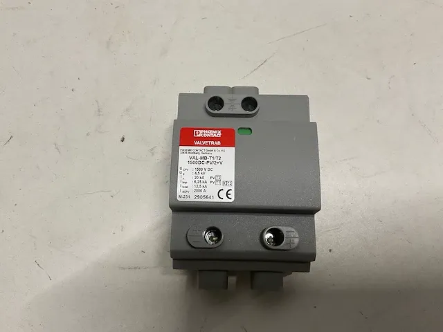 Phoenix contact surge suppressors val-mb-t1/t2 1500dc- pv/2+v (2x) - afbeelding 2 van  3