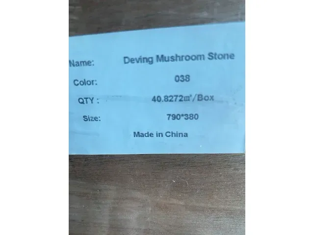 Phomi - floor / wall / facade tile deving mushroom stone - afbeelding 2 van  6