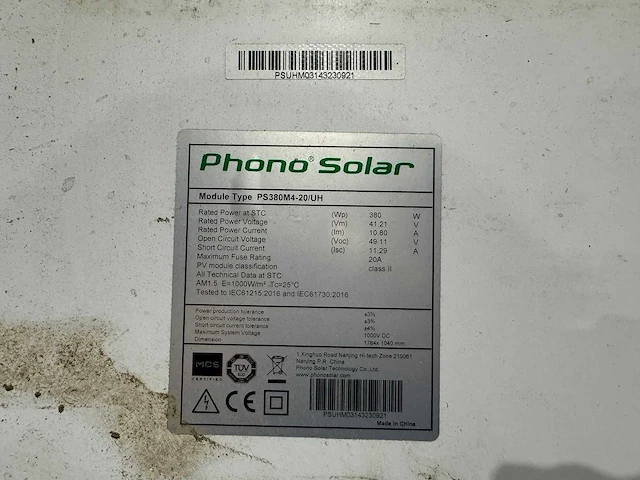 Phono solar - set van 5 zonnepanelen (380 wp) en 1 solis 1.5k omvormer (1-fase) - afbeelding 5 van  8