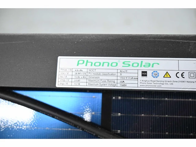 Phono solar ps420m8gfh-18vnh zonnepaneel 420wp (13x) - afbeelding 2 van  2