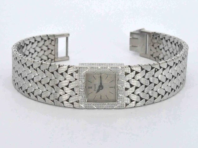 Piaget - piaget vintage horloge van 18 karaats goud - afbeelding 9 van  10