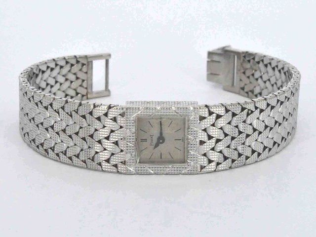 Piaget - piaget vintage horloge van 18 karaats goud - afbeelding 8 van  8