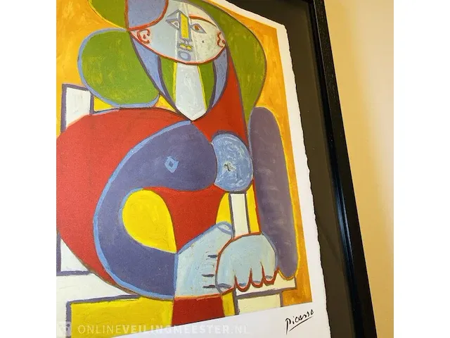 Picasso - lithograaf - in nieuwe lijst - afbeelding 3 van  5