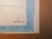 Picasso - lithograaf - ''les demoiselles'' in nieuwe lijst - afbeelding 6 van  6