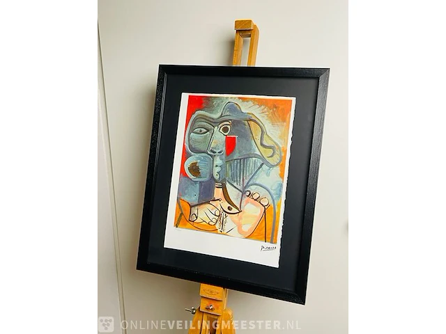 Picasso - lithograaf - ''marie therese'' in nieuwe lijst - afbeelding 1 van  6
