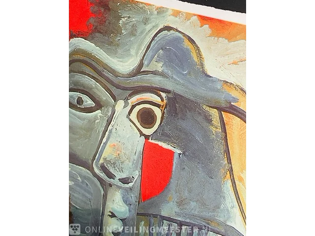 Picasso - lithograaf - ''marie therese'' in nieuwe lijst - afbeelding 3 van  6