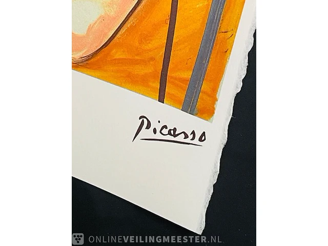 Picasso - lithograaf - ''marie therese'' in nieuwe lijst - afbeelding 5 van  6