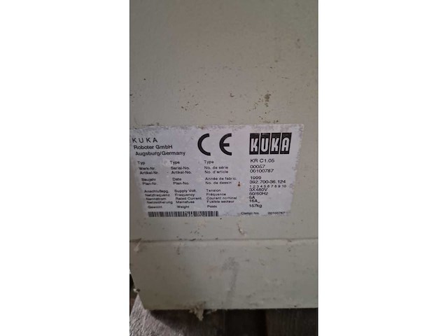 Pick and place - kuka - kr 150l 150sp/2 - industrial robot - 2001 - afbeelding 6 van  14