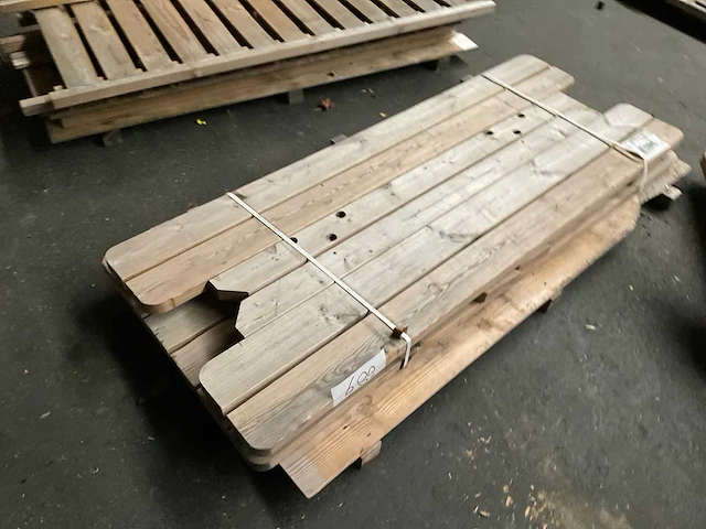 Picknicktafel "easy" opklapbaar 180x70x73 cm - afbeelding 4 van  5