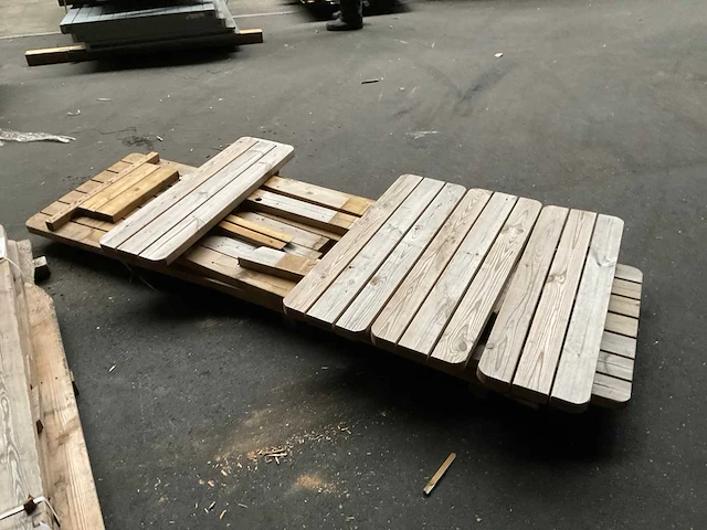 Picknicktafel "family" opklapbaar 240x155x78 cm - afbeelding 4 van  10