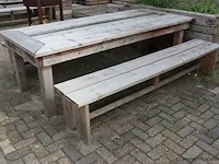 Picknicktafel incl. 2 banken - 177x70x80cm - afbeelding 6 van  6
