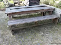 Picknicktafel incl. 2 banken - 260x110x77cm