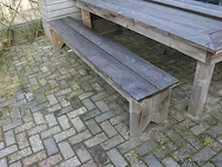 Picknicktafel incl. 2 banken - 260x110x77cm - afbeelding 4 van  6