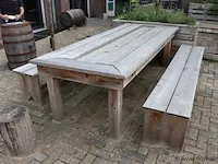 Picknicktafel incl. 2 banken - 263x111x80cm - afbeelding 4 van  7