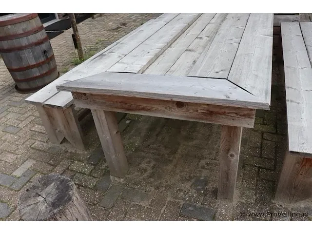 Picknicktafel incl. 2 banken - 263x111x80cm - afbeelding 7 van  7
