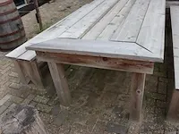 Picknicktafel incl. 2 banken - 263x111x80cm - afbeelding 7 van  7